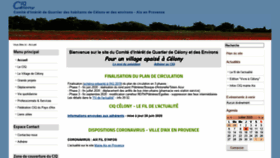 What Ciq-celony.fr website looked like in 2020 (3 years ago)