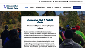 What Customfootclinic.com website looked like in 2020 (3 years ago)