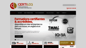 What Certilogtestlogiciel.com website looked like in 2020 (3 years ago)