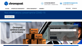 What Chronopost.ma website looked like in 2020 (3 years ago)