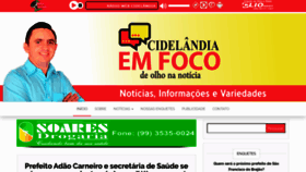 What Cidelandiaemfoco.com.br website looked like in 2020 (3 years ago)