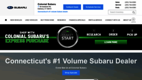 What Colonialsubaruct.com website looked like in 2020 (3 years ago)