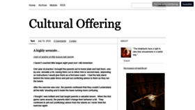 What Culturaloffering.com website looked like in 2020 (3 years ago)