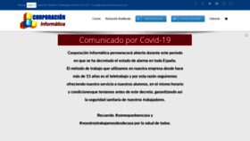 What Corporacioninformatica.com website looked like in 2020 (3 years ago)