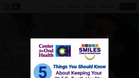 What Centerfororalhealth.org website looked like in 2020 (3 years ago)