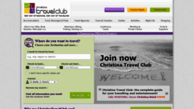 What Christinatravelclub.org website looked like in 2020 (3 years ago)