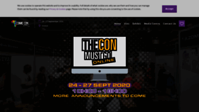 What Comicconafrica.co.za website looked like in 2020 (3 years ago)