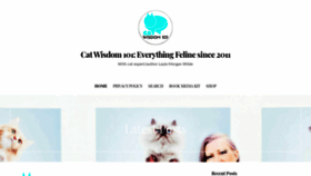 What Catwisdom101.com website looked like in 2020 (3 years ago)