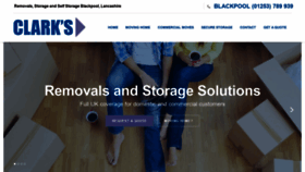 What Clarksremovals.co.uk website looked like in 2020 (3 years ago)
