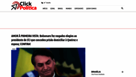 What Clickpolitica.com.br website looked like in 2020 (3 years ago)