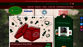 What Christmasinthepark.com website looked like in 2020 (3 years ago)