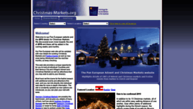 What Christmas-markets.org website looked like in 2020 (3 years ago)