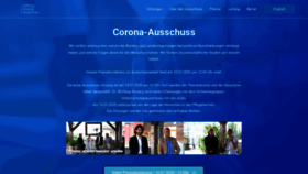 What Corona-ausschuss.de website looked like in 2020 (3 years ago)