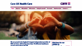What Careukhealthcare.com website looked like in 2020 (3 years ago)