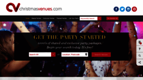 What Christmasvenues.com website looked like in 2020 (3 years ago)