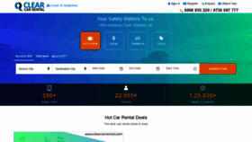 What Clearcarrental.com website looked like in 2020 (3 years ago)