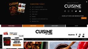 What Cuisineathome.com website looked like in 2020 (3 years ago)