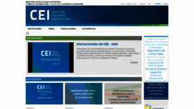 What Cei.gov.ar website looked like in 2020 (3 years ago)