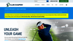 What Clubchampiongolf.com website looked like in 2020 (3 years ago)