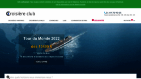 What Croisiere-club.com website looked like in 2020 (3 years ago)