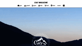 What Calymagazine.com website looked like in 2020 (3 years ago)