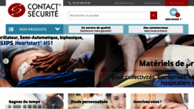 What Contactsecurite.fr website looked like in 2020 (3 years ago)