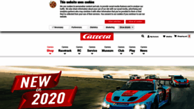 What Carrera-rc.com website looked like in 2020 (3 years ago)