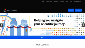 What Courses.ibiology.org website looked like in 2020 (3 years ago)