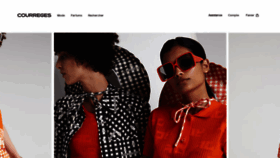 What Courreges.com website looked like in 2020 (3 years ago)