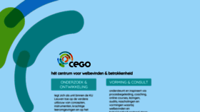 What Cego.be website looked like in 2020 (5 years ago)