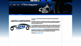 What Cars-manager.com website looked like in 2020 (3 years ago)
