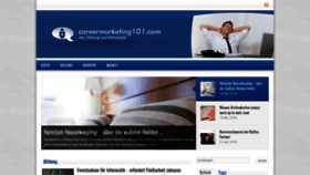 What Careermarketing101.com website looked like in 2020 (3 years ago)