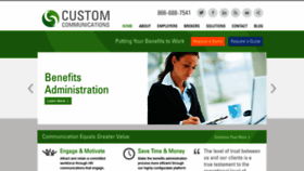 What Custom-comm.com website looked like in 2020 (3 years ago)