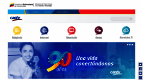 What Cantv.com.ve website looked like in 2020 (5 years ago)