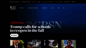 What Cbsnews.com website looked like in 2020 (3 years ago)