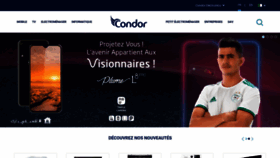 What Condor.dz website looked like in 2020 (3 years ago)