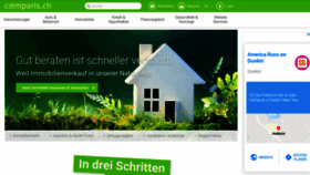 What Comparis.ch website looked like in 2020 (3 years ago)