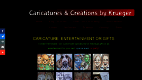 What Caricaturesandcreationsbykrueger.com website looked like in 2020 (3 years ago)