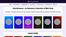 What Colorschemer.com website looked like in 2020 (3 years ago)