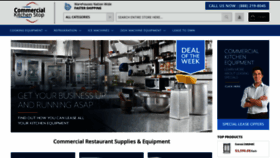 What Commercialkitchenstop.com website looked like in 2020 (4 years ago)