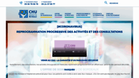 What Chu-bordeaux.fr website looked like in 2020 (3 years ago)
