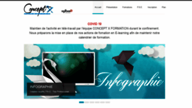 What Concept-x.fr website looked like in 2020 (3 years ago)