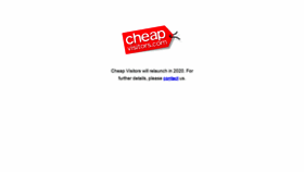 What Cheapvisitors.com website looked like in 2020 (3 years ago)
