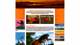 What Cigale.info website looked like in 2020 (3 years ago)
