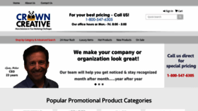 What Crowncreativemarketing.com website looked like in 2020 (3 years ago)