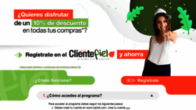 What Clientefiel.co website looked like in 2020 (3 years ago)