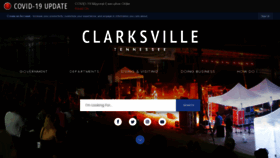 What Cityofclarksville.com website looked like in 2020 (3 years ago)