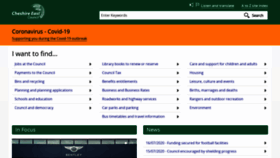What Cheshireeast.gov.uk website looked like in 2020 (3 years ago)