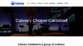What Calvarycarlsbad.com website looked like in 2020 (3 years ago)