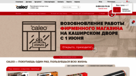 What Caleo.ru website looked like in 2020 (3 years ago)